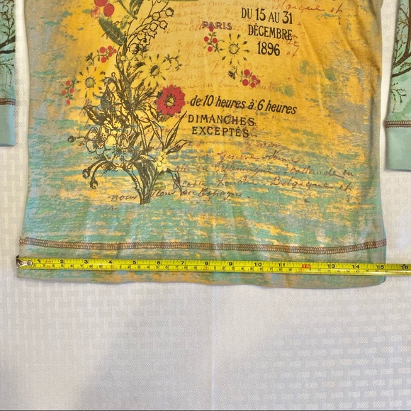 NWT! Skinny Minnie vintage top with sweater type collar - Picture 9 of 13